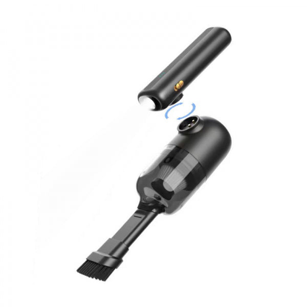 WIWU Wi-Ai002 5X1  Vacum Cleaner ( Suck&Blow ) , Air Pump & Flash Light Black